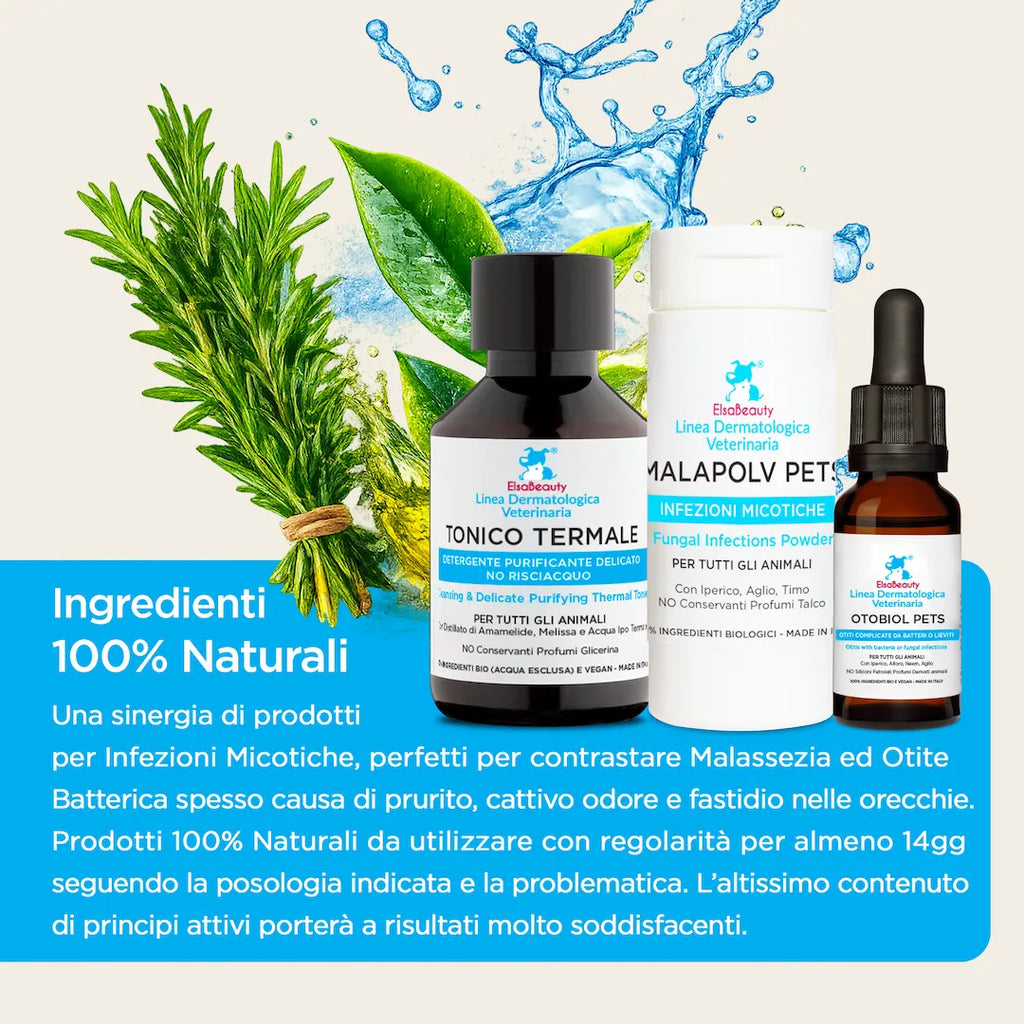 KIT OTITE e MALASSEZIA ORECCHIE Cane e Gatto