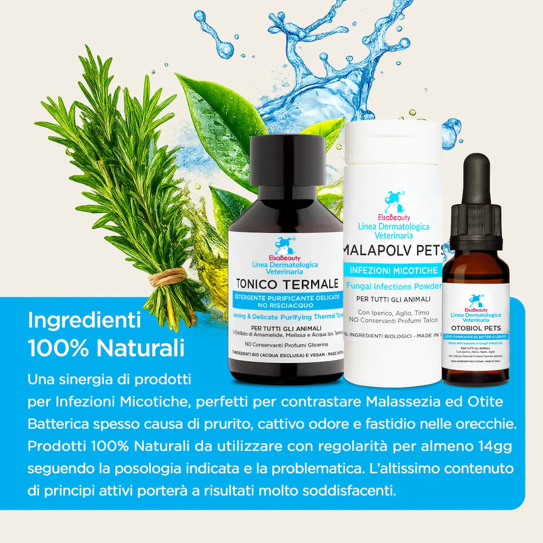 KIT OTITE e MALASSEZIA ORECCHIE Cane e Gatto