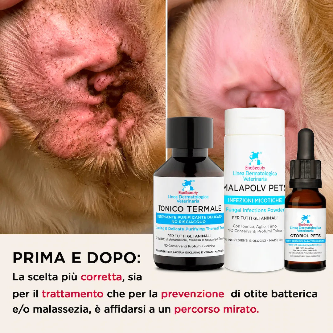 KIT OTITE e MALASSEZIA ORECCHIE Cane e Gatto