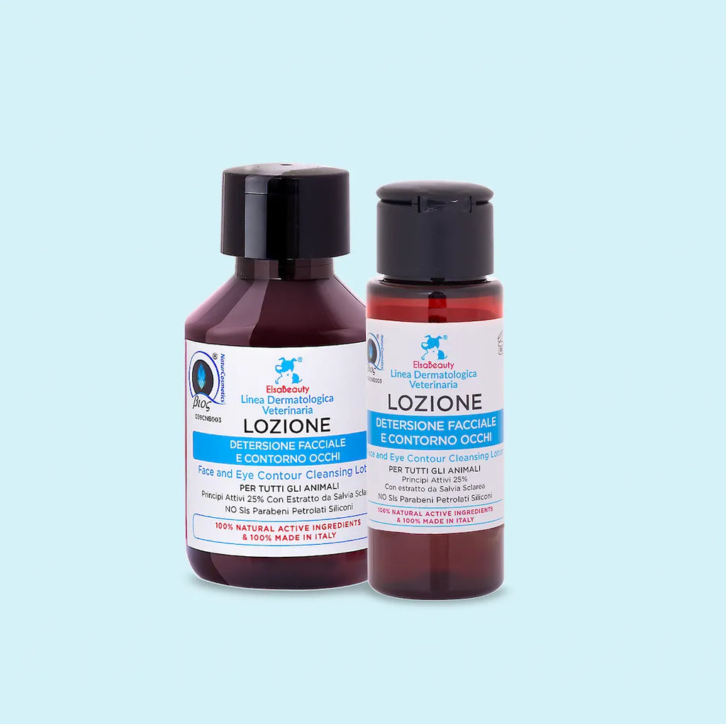 LOZIONE Detergente Facciale e Contorno Occhi - ElsaBeauty prodotti per cane e gatto