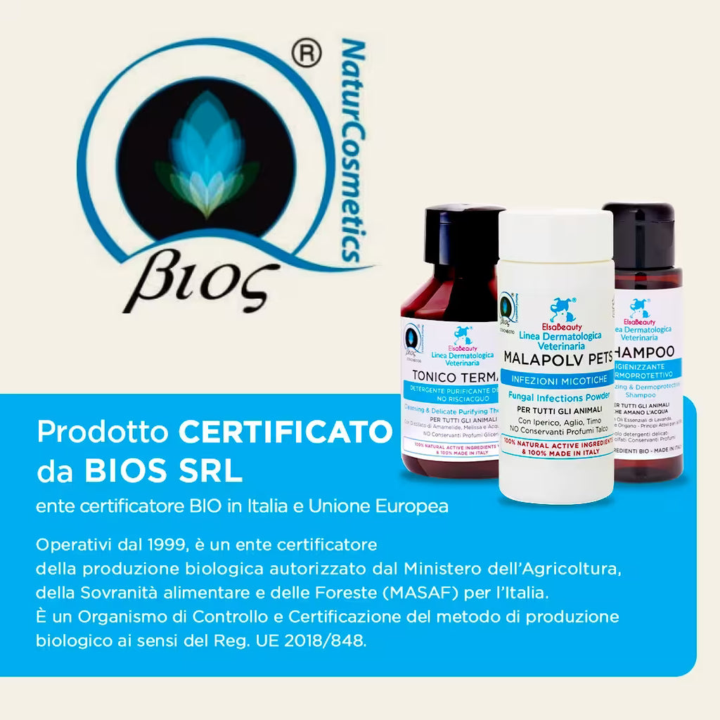 KIT MALASSEZIA CORPO CANE E GATTO - Prodotto certificato BIOS srl