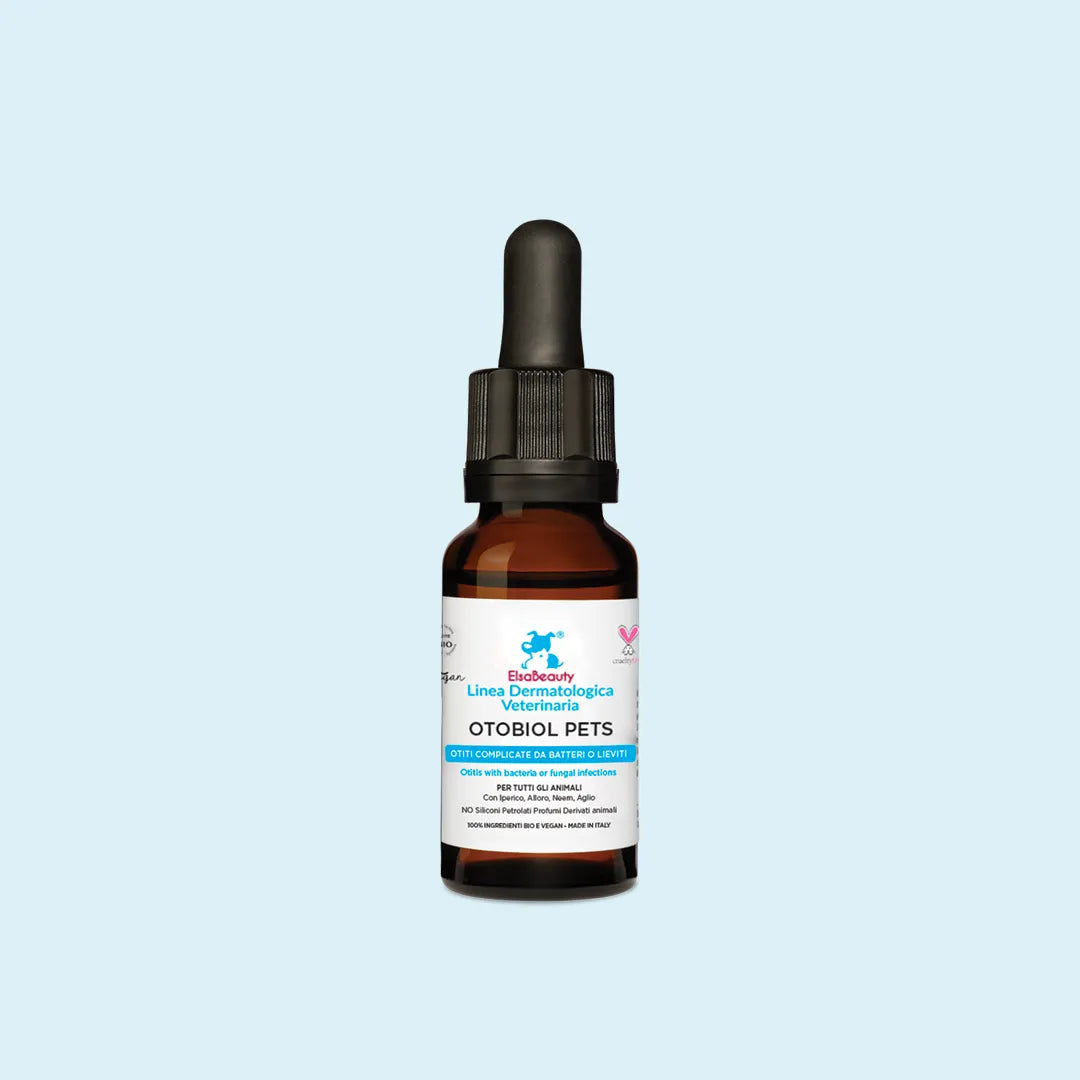 Detergente naturale per otite del cane e gatto complicata da batteri e lieviti ElsaBeauty