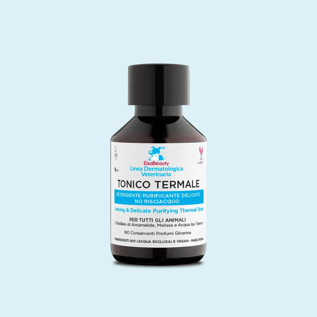 Tonico termale detergente purificante delicato per occhi, orecchie e pieghe del cane ElsaBeauty