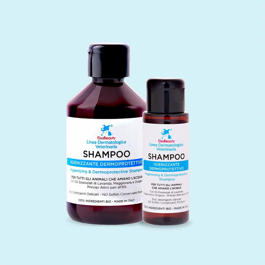 SHAMPOO Igienizzante Dermoprotettivo- ElsaBeauty prodotti per cane e gatto